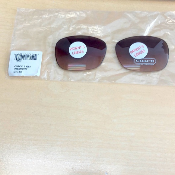 Brand new never used brown coach sunglasses lenses no frames